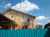 Фасад срубового дома